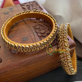 Kada Kundan Bangle-Oval-Golden Stone-G3664
